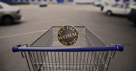 shopping cart in parking lot
