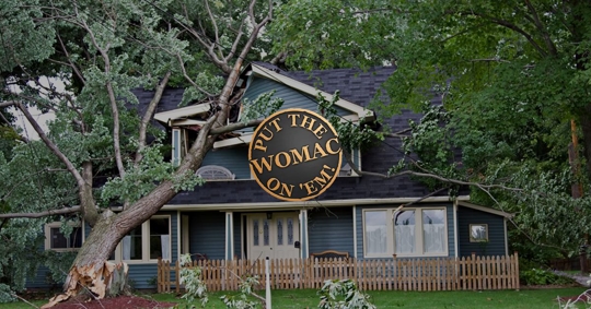 tree fell on house after storm