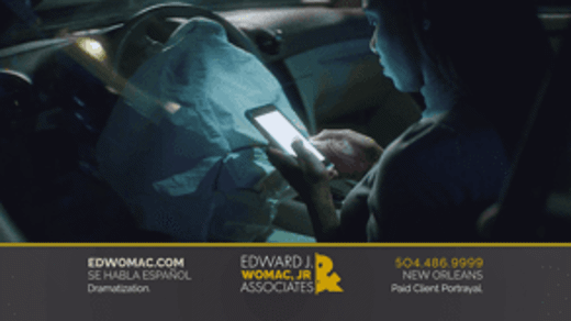 a person texting and driving